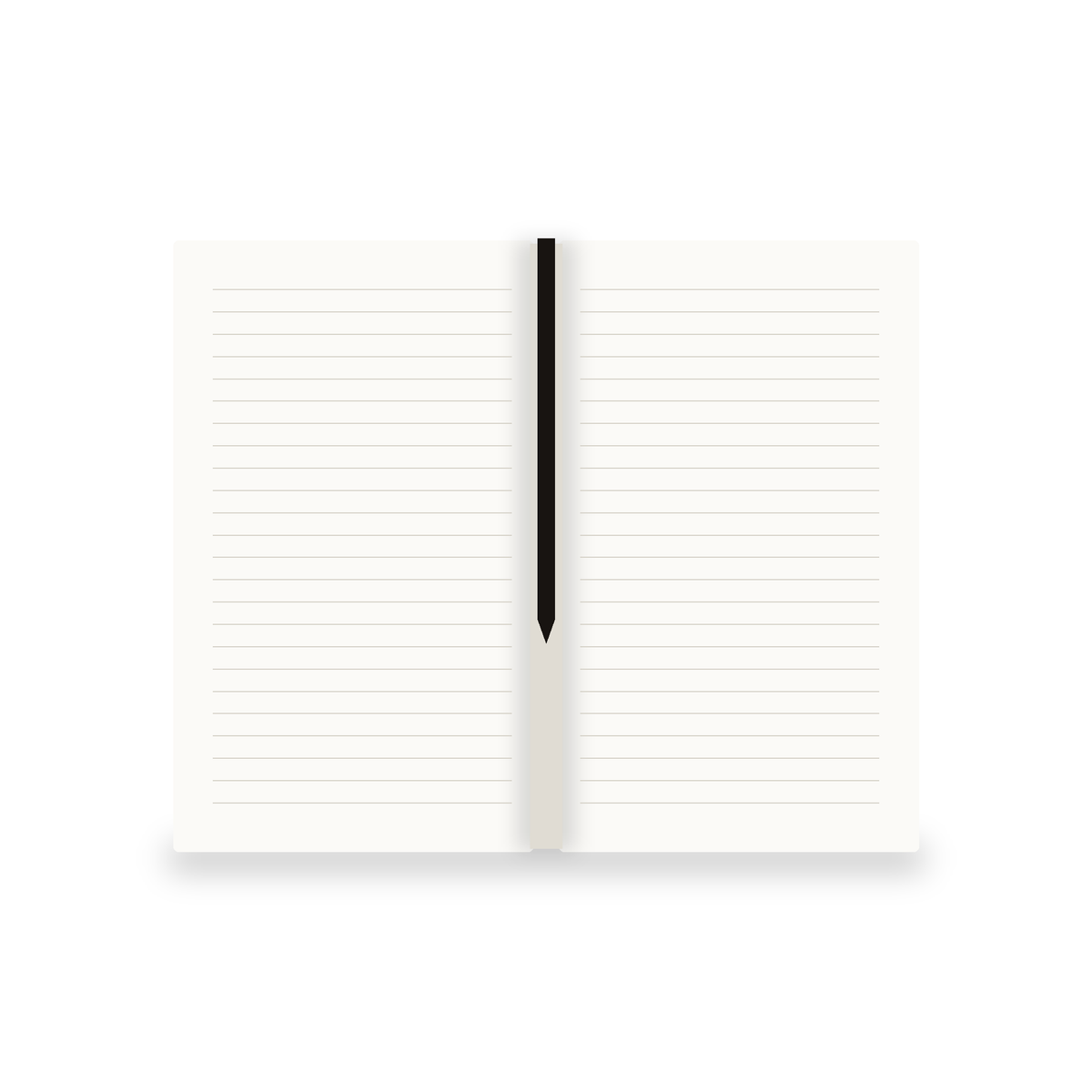 For Myself Journal | Tan Vegan Leather Lined Notebook, Engraved, 112 Pages, Gift for Her
