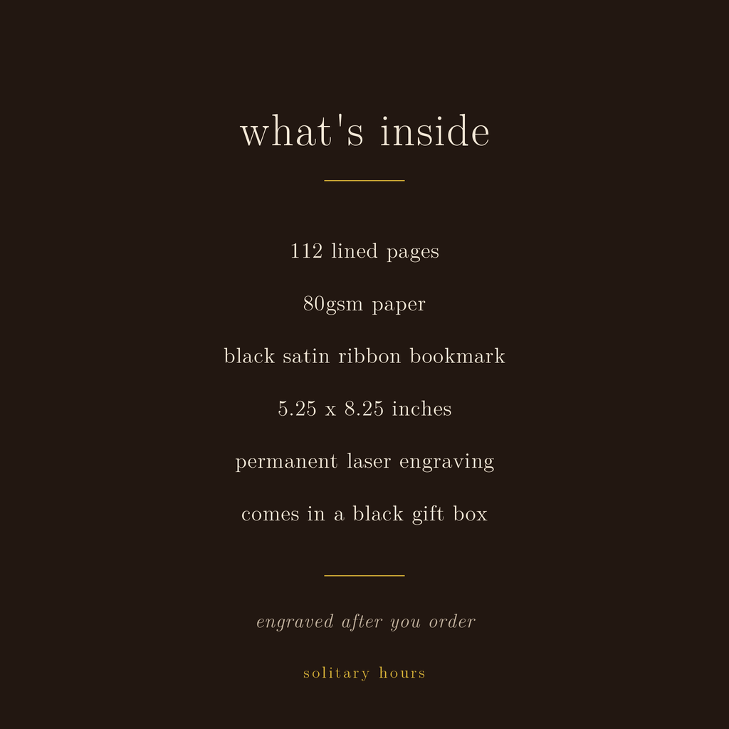Unseen Journal | White Marble Vegan Leather Lined Notebook, Engraved, 112 Pages, Gift for Her